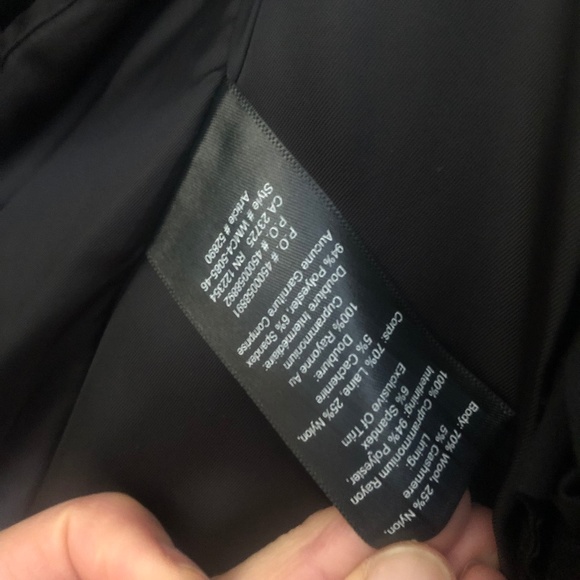 WILFRED Aritzia BORDA Belt Coat Black Italian Virgin Wool & Cashmere XS EUC - Picture 14 of 14